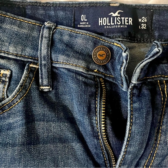 Hollister High Rise Super Skinny Classic Stretch Women's Jeans W-24 L- 32 - Picture 2 of 7